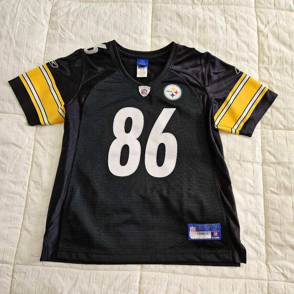 RBK NFL Pittsburgh Steelers Hines Ward Black Women's Jersey - MEDIUM